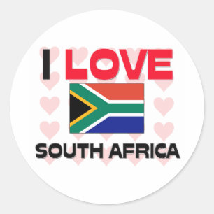 Adesivo Eu amo África do Sul