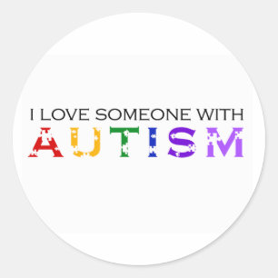 Adesivo Eu amo alguém com autismo