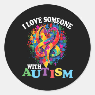 Adesivo Eu Amo Alguém Com Autismo 1
