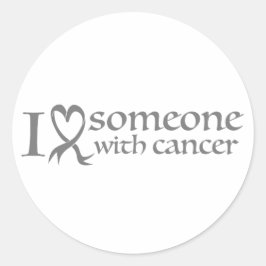 Adesivo Eu amo alguém com cancer