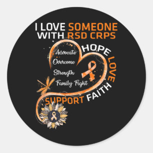 Adesivo Eu amo alguém com RSD CRPS Awarfly S