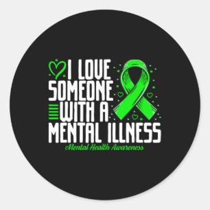 Adesivo Eu Amo Alguém Com Uma Doença Mental Saúde Mental