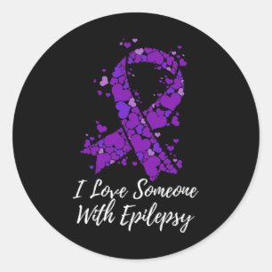 Adesivo Eu Amo Alguém Que Lida Com A Consciência Da Epilep