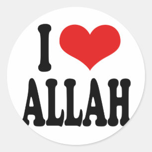 Adesivo Eu amo Allah