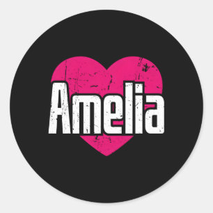 Adesivo Eu Amo Amelia Primeiro Nome I he Amelia