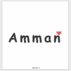 Adesivo Eu amo Amman