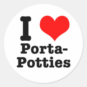 Adesivo EU AMO (AMOR) porta potties