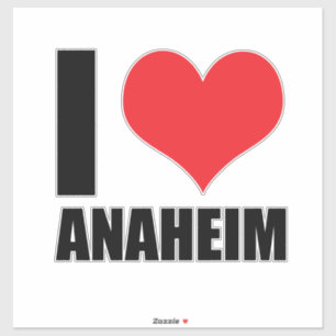 Adesivo Eu amo Anaheim