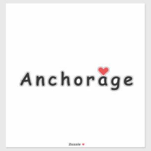 Adesivo Eu amo Anchorage