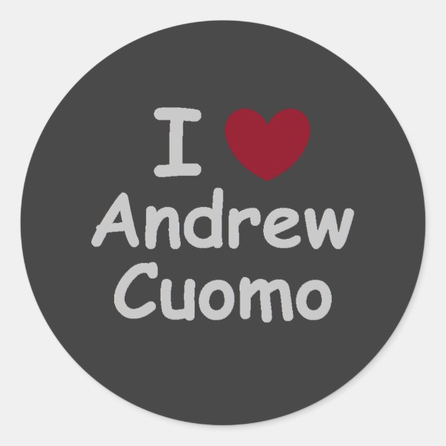 Adesivo Eu Amo Andrew Cuomo (Frente)