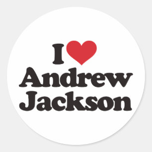 Adesivo Eu amo Andrew Jackson