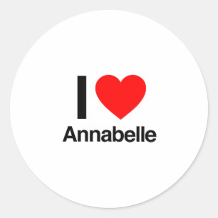 Adesivo eu amo annabelle