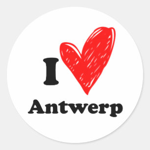 Adesivo Eu amo Antuérpia