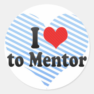Adesivo Eu amo ao mentor