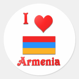 Adesivo Eu amo Arménia