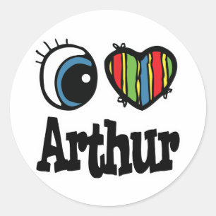 Adesivo Eu amo Arthur