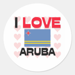 Adesivo Eu amo Aruba