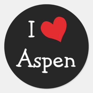 Adesivo Eu amo Aspen