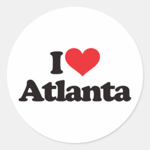 Adesivo Eu Amo Atlanta