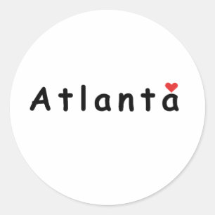 Adesivo Eu amo Atlanta