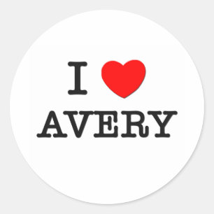 Adesivo Eu Amo Avery