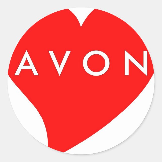 Adesivo Eu Amo AVON (Frente)