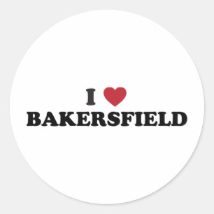Adesivo Eu Amo Bakersfield California