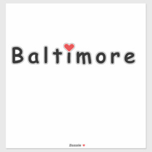 Adesivo Eu amo Baltimore