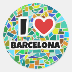 Adesivo Eu amo Barcelona