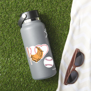 Adesivo Eu Amo Baseball