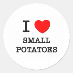 Adesivo Eu amo batatas pequenas