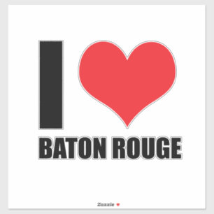 Adesivo Eu amo Baton Rouge