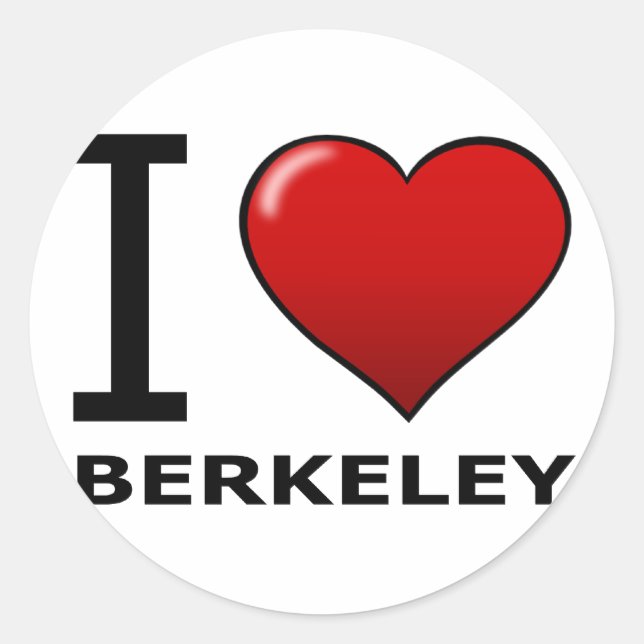 ADESIVO EU AMO BERKELEY, CA - CALIFÓRNIA (Frente)
