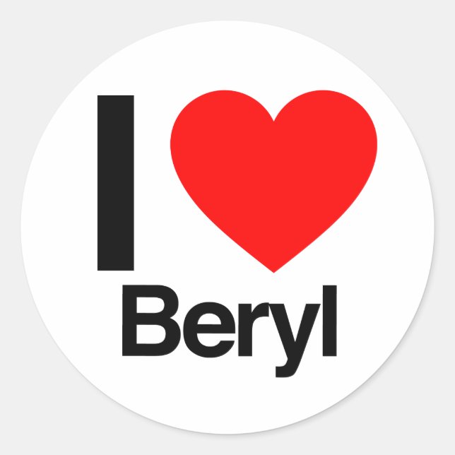 Adesivo eu amo beryl (Frente)