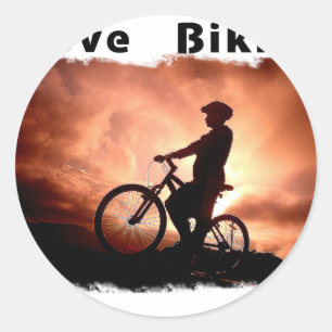 Adesivo Eu amo Biking Gnarly