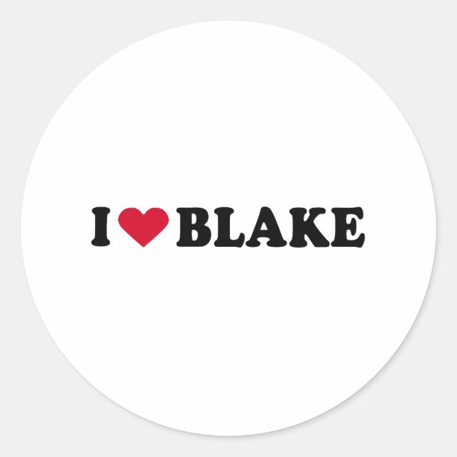 ADESIVO EU AMO BLAKE (Frente)