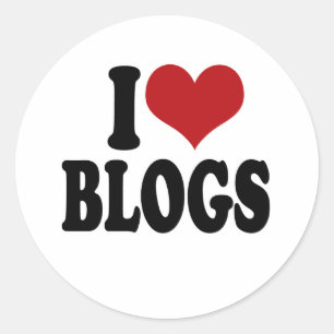 Adesivo Eu amo blogues