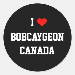 Adesivo Eu amo Bobcaygeon, Canadá