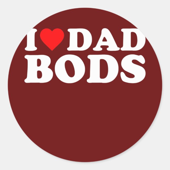 Adesivo Eu Amo Bods Pais (Frente)