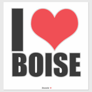 Adesivo Eu amo Boise