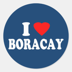 Adesivo Eu amo Boracay