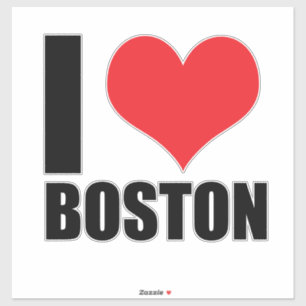 Adesivo Eu amo Boston
