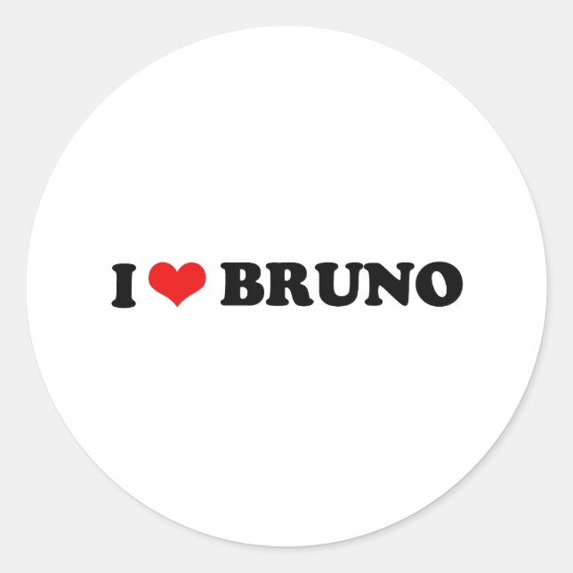 ADESIVO EU AMO BRUNO (Frente)