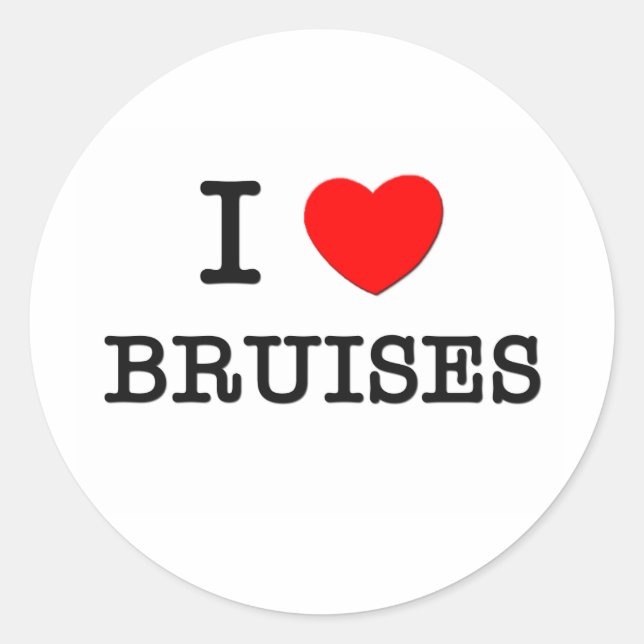 Adesivo Eu Amo Brutos (Frente)