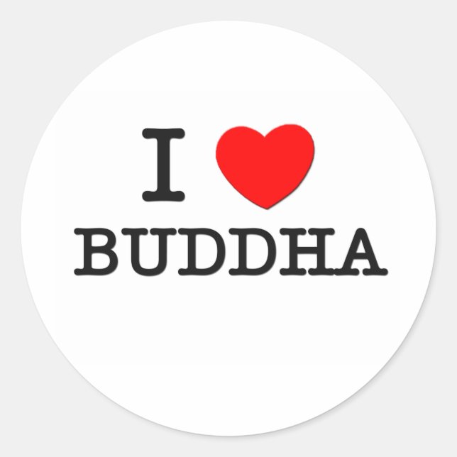 Adesivo Eu amo Buda (Frente)