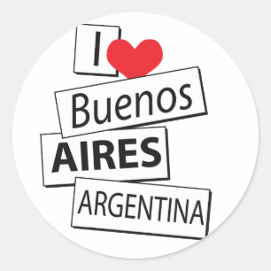 Adesivo Eu amo Buenos Aires