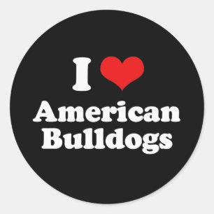 Adesivo Eu Amo Bulls Americanos