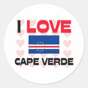 Adesivo Eu amo Cabo Verde