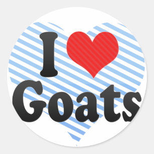 Adesivo Eu amo cabras