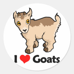 Adesivo Eu amo cabras